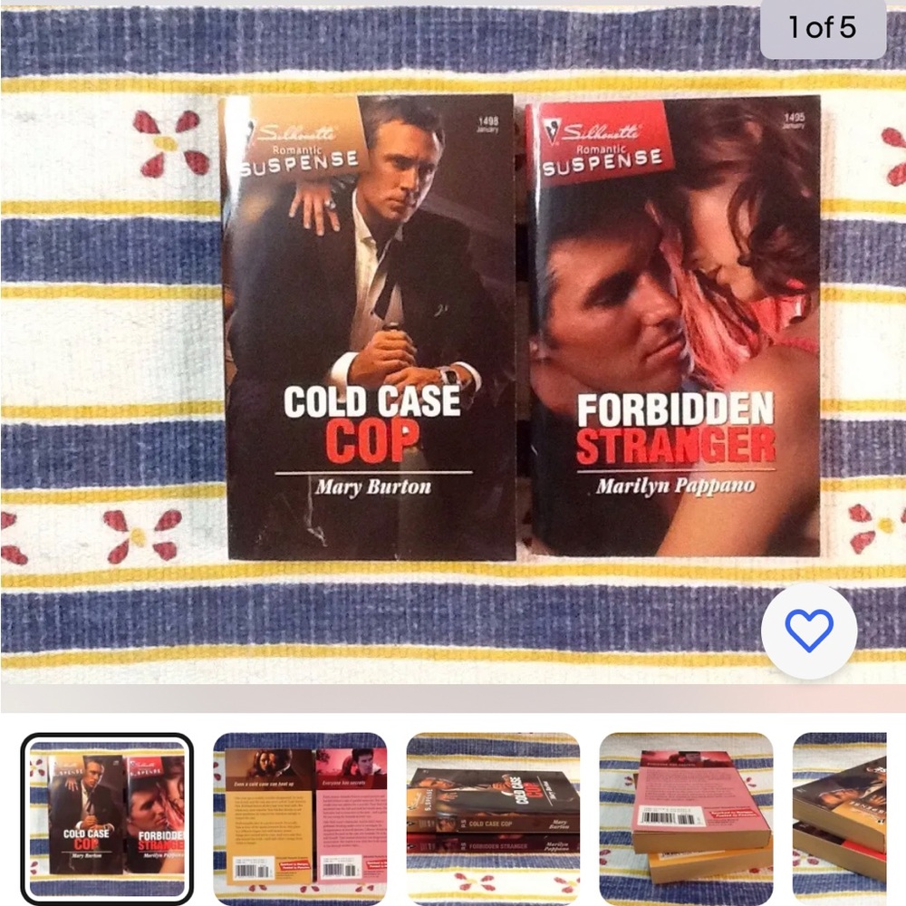 2 NEW Silhouette Romantic Suspense pbk COLD CASE COP & FORBIDDEN STRANGER